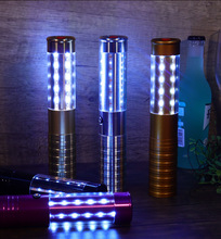铝合金爆闪充电LED爆闪棒酒吧KTV出酒气氛道具跨境发光产品批发