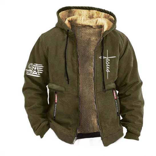 Winter Men's Sweatshirt Hooded 2024 New Fashion Handsome All-match Loose Coat Autumn and Winter Thickened Clothes Winter Men's Sweatshirt Hooded 2024 New Fashion Handsome All-match Loose Coat Autumn and Winter Thickened Clothes