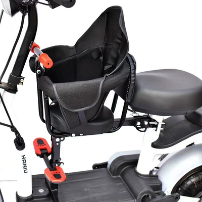 Electric car child seat, Yadea Electric Scooter Child - 308-thickened-single-seat-armrest-foot-backrest-circle-seat-belt-cushion