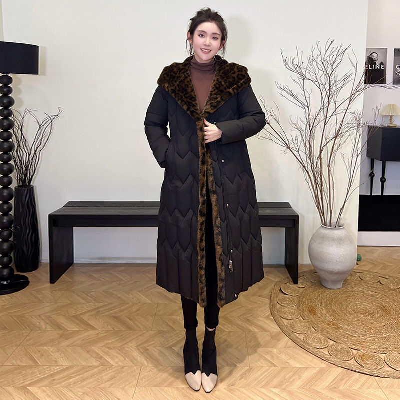 La moda coreana transfronteriza engrosada y delgada ropa de algodón encapuchada caliente otoño y invierno mujer delgada tamaño grande con chaqueta L - 7XL image 8