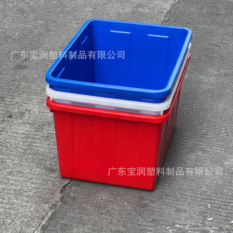 Jiangmen Leather Factory Wheeled Box 70 Liter Rectangular Turtle Box Small Household Water Storage Box Small Animal Bath Basin