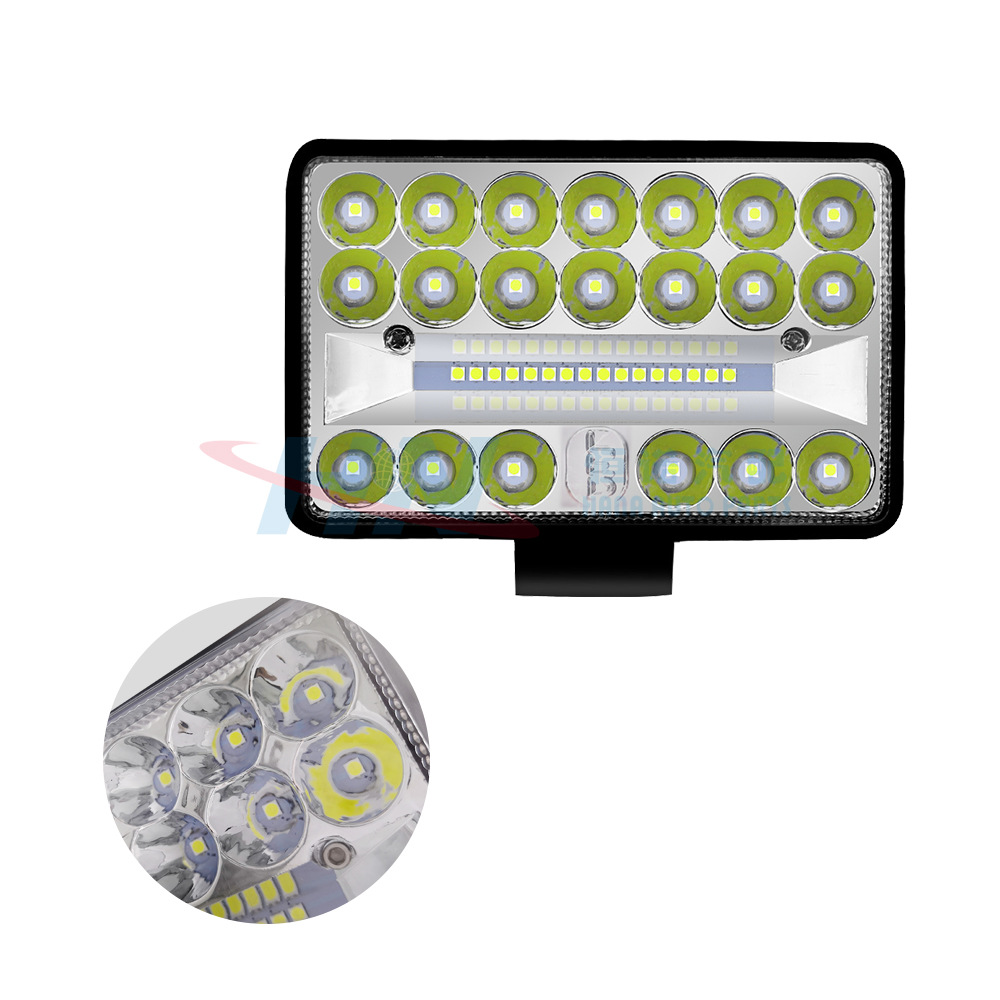 Coche LED luz de trabajo 7-pulgadas 45W cuadrado lejos y cerca de luz Pastor faro vehículo todoterreno superior parachoques delantero medio luz neta