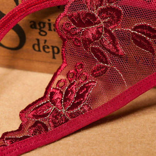 Sexy sexy underwear, Japanese style open-fit, no-take-off thong, see-through embroidery, hot and tempting underwear for women 3038