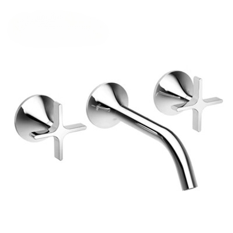 Italian Original Brand Concealed Wall-Mounted Basin Faucet in Gun Gray, Chrome, and Black, Simple Design for Pre-Embedded Installation Italian Original Brand Concealed Wall-Mounted Basin Faucet in Gun Gray, Chrome, and Black, Simple Design for Pre-Embedded Installation