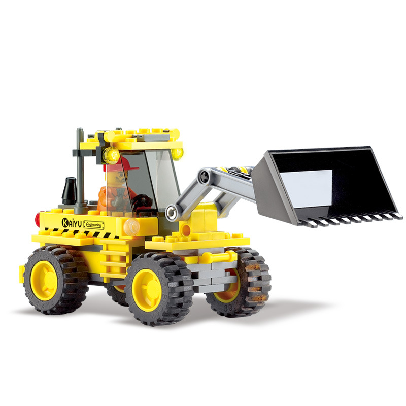 Bloques de Construcción de la Serie United Creation B 8042B, Bulldozer de Ingeniería Urbana, Juego de Bloques de Construcción en Caja Pequeña, Juguetes para Niños image 7