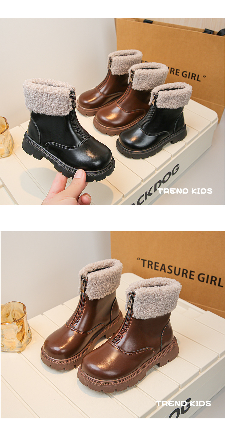 Velvet Martin 2024 Autumn/Winter New Collection Girls' Soft Bottom Two Cotton Short Children's Oxygen Princess Leather_voghion.com