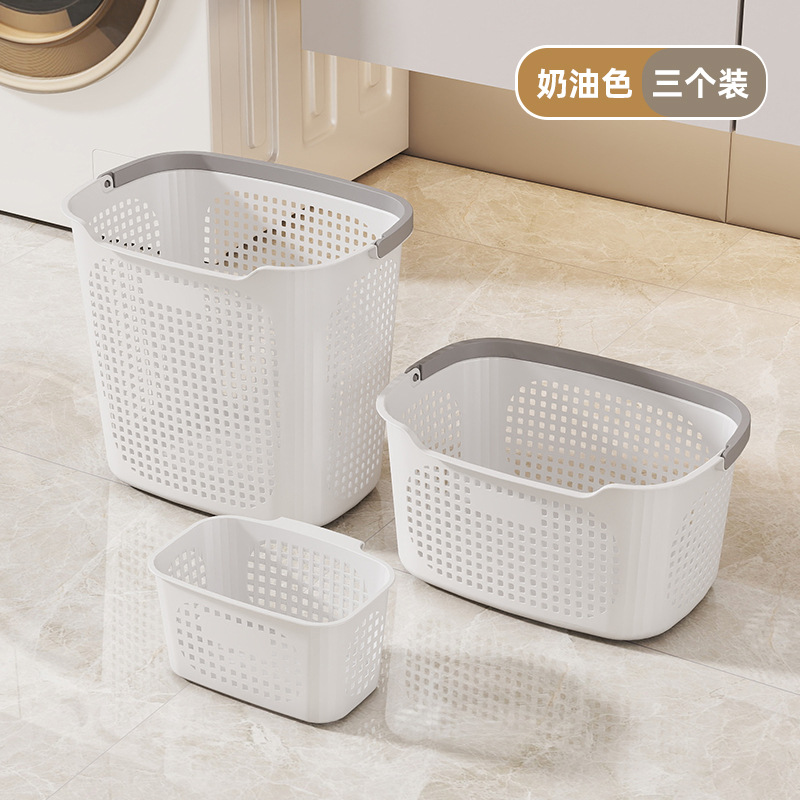 Large + medium + small [three-piece set] white