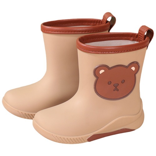 雨鞋儿童新款防滑可收口儿童水鞋短筒小童中大童雨靴男童女童水靴