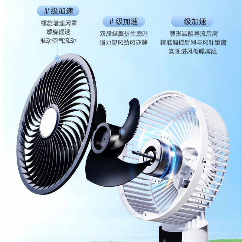 新型空気循環扇風機家庭用扇風機静音寮台立両用リモコンプラグ式扇風機床置き式|undefined