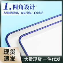 加厚搪瓷盘搪瓷托盘调色盘搪瓷方盘陶瓷大无格调色盘其他