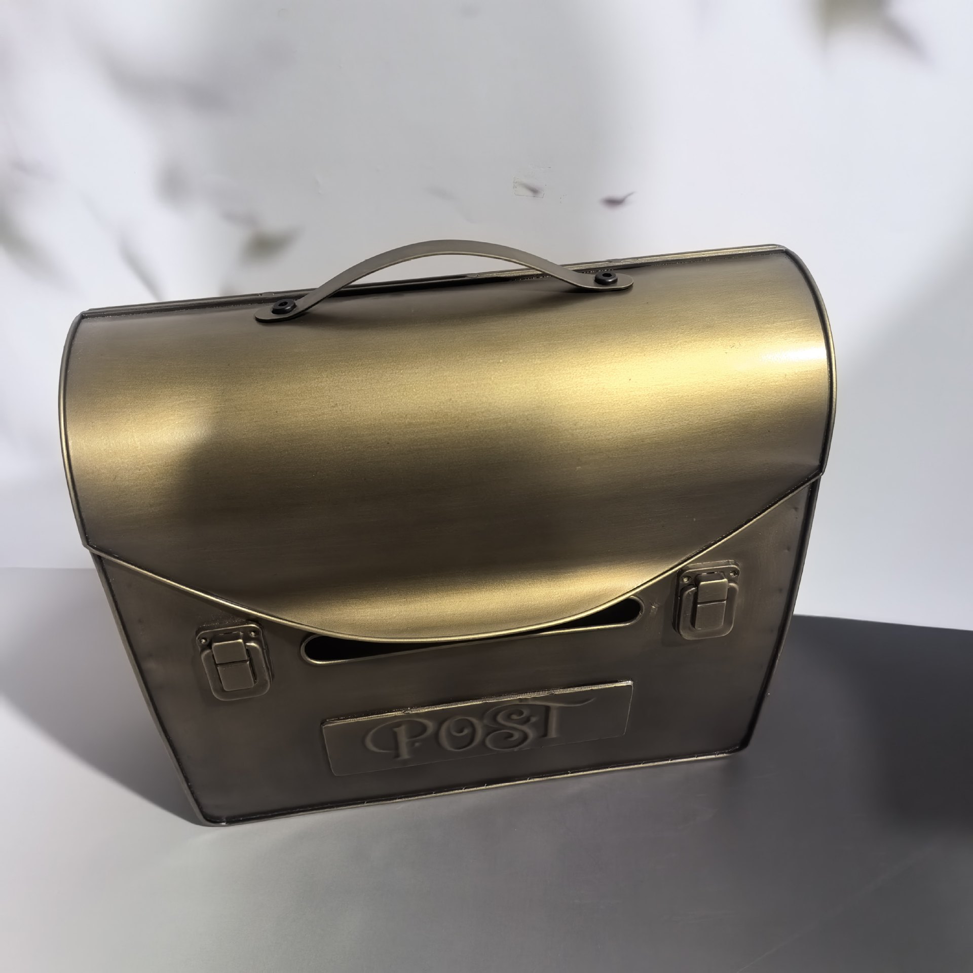 Почтовый ящик Honglu золотистый 35x35x12 см