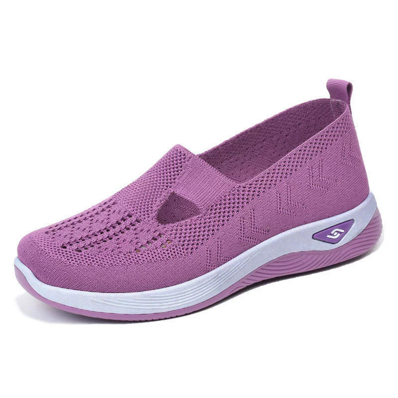 Женские кроссовки на slip-on из летней дышащей и комфортной трикотажной ткани, оптовая поставка, через границу, мягкая подошва, повседневная обувь