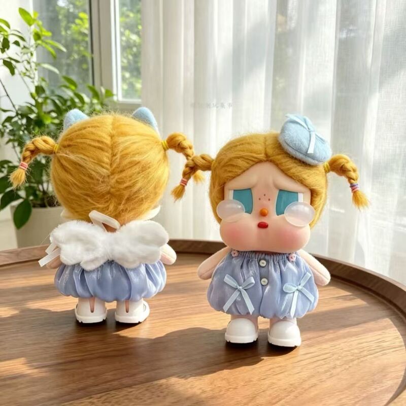 Popular Crying Doll Clothes Vacation Series Vinyl Sweet Style Princess Outfit with Bowknot DIY Accessories
