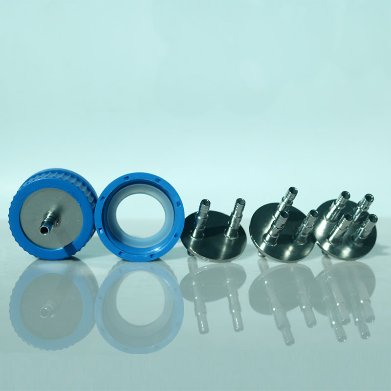 补料瓶盖 发酵罐瓶盖GL45 1234通不锈钢4mm 6mm 8mm口