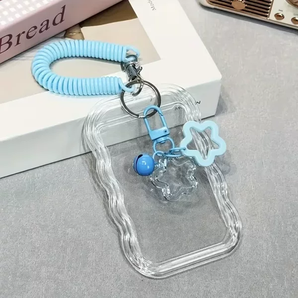 Cross-border bus transparent card holder, campus student subway campus work ID card holder, five-pointed star ID card protector