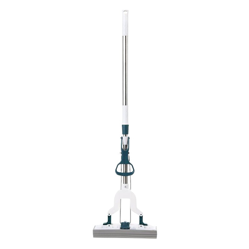 Esponja fregona perezosa mano-libre plegable varilla telescópica squeeze agua fregona del piso del hogar fregona de algodón de plástico absorbente al por mayor