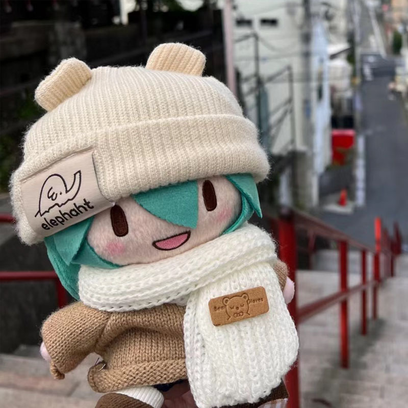 16cm挂件音未来公仔可爱初音棉花娃娃毛绒公仔礼物可换装玩偶摆件|undefined