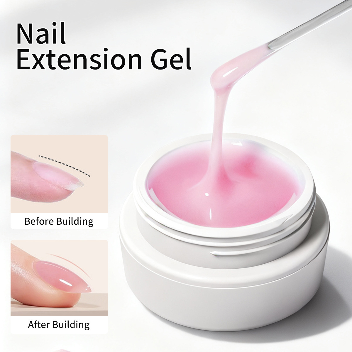Pegamento de extensión de uñas de cristal pegamento de fototerapia UV rápido de uñas sin papel de uñas titular de uñas extensión rápida salón de uñas especial