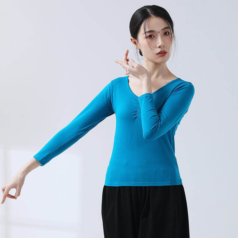 ダンスウェア 練習着 女性用 新作トップス モダンダンス 大人用 芸術試験 ヨガウェア ダンサー用 日常着 半袖|undefined