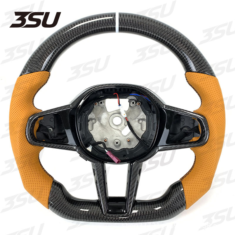 Suitable for Bmw's New Cs g Series M3 M4 M5 m Sports Modified Leather Carbon Fiber Steering Wheel