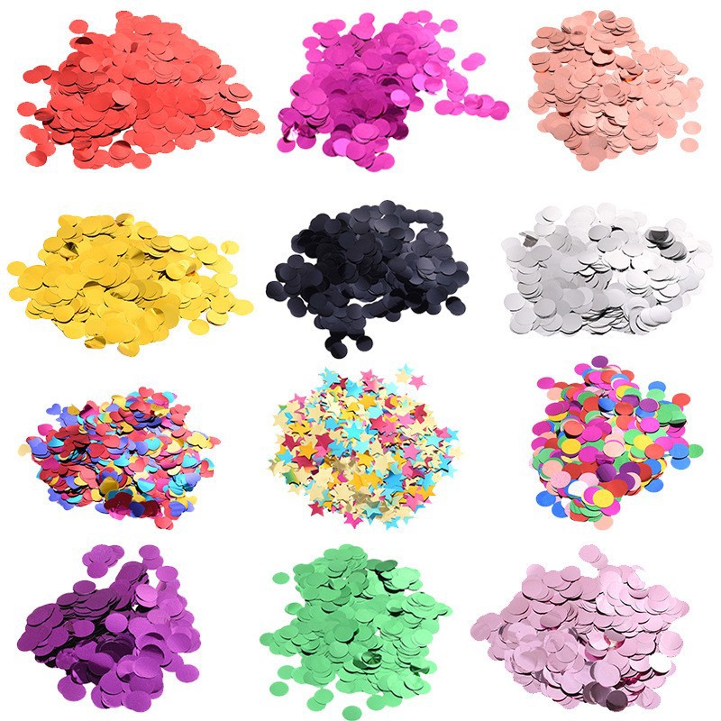 12-pulgadas 2,8G grueso transparente lentejuelas globo fiesta suministros oblea confeti papel de aluminio confeti globo