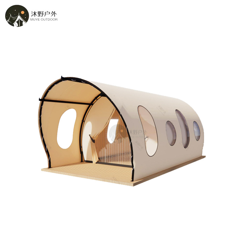 Muye acampar al aire libre tienda de campaña del hotel estructura de acero que acampa salvaje tienda de campaña de lujo campamento residencial tienda de ocio