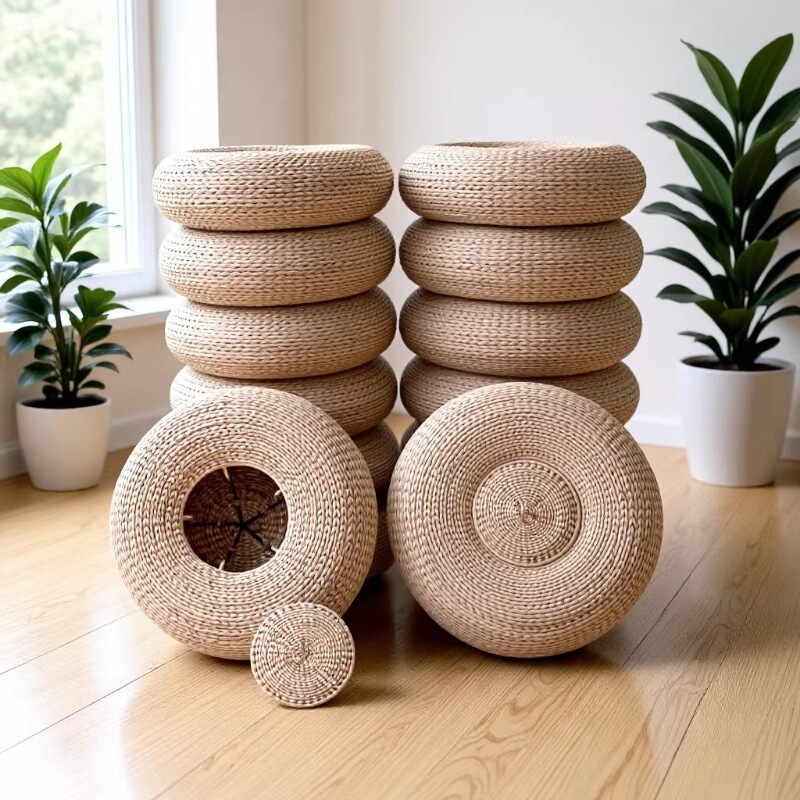 Moxibustion Meditation Cushion, Zen Meditation Mat, Kneeling Mat, Tatami, Bay Window Meditation Cushion, Traditional Chinese Culture, Tea Ceremony, Worshiping Buddha, Round Cushion