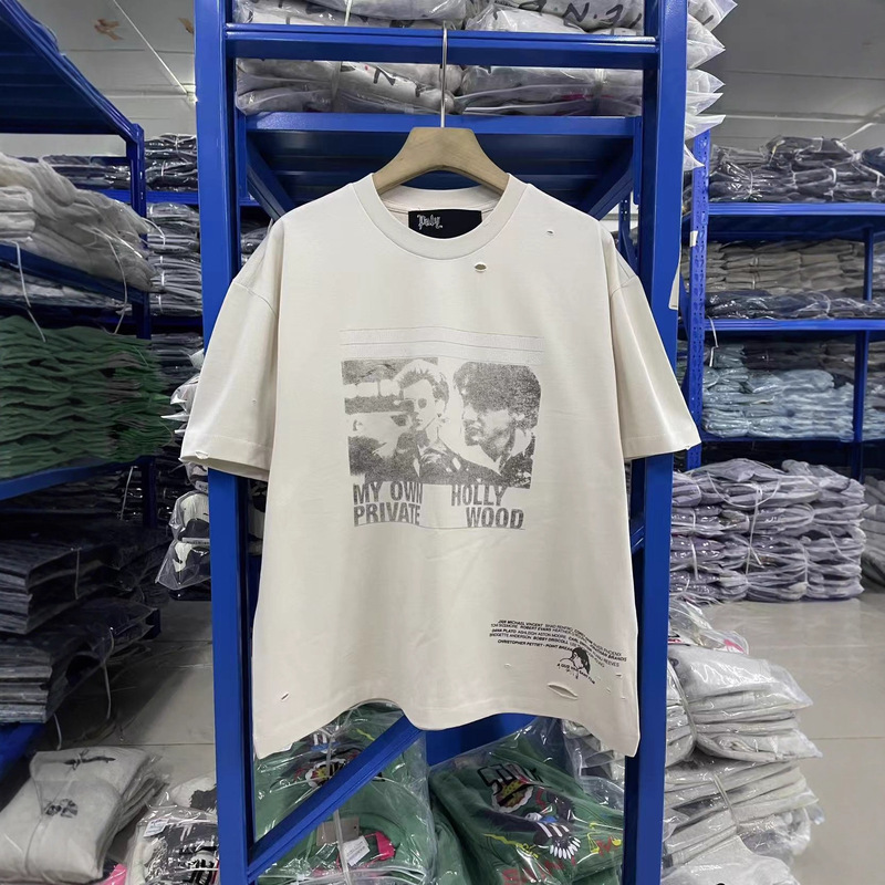 Paly Hollywood Fw25 Character Print Casual and Comfortable Short-Sleeved T-Shirt for Men and Women, European and American Style Trendy Brand Paly Hollywood Fw25 Character Print Casual and Comfortable Short-Sleeved T-Shirt for Men and Women, European and American Style Trendy Brand