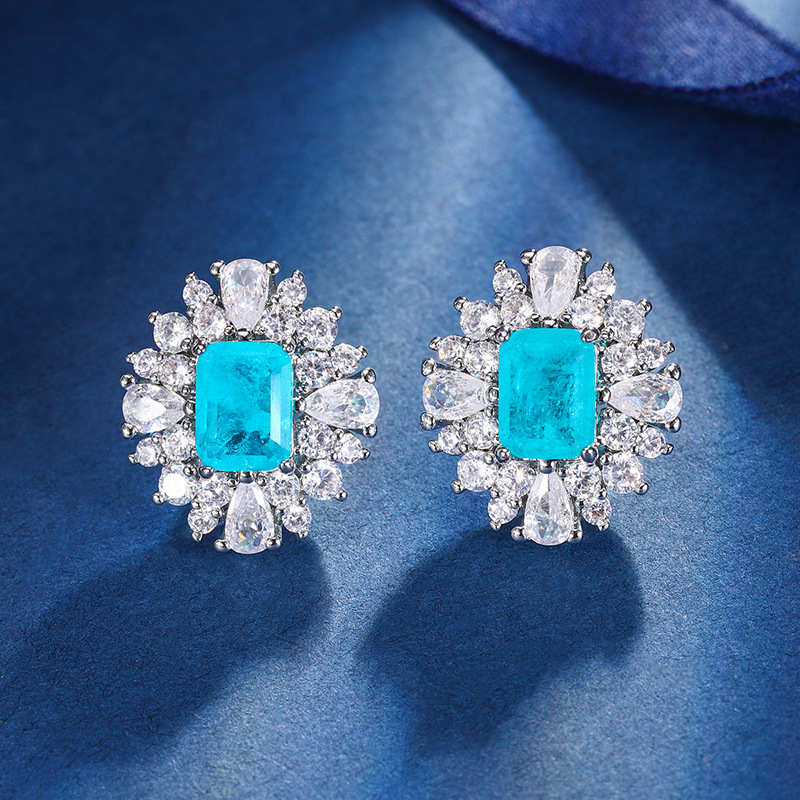 Zhuang Sheng joyas de cobre inferior chapado en oro joyería traje de simulación Paraiba avanzado traje retro 10*12-6*8