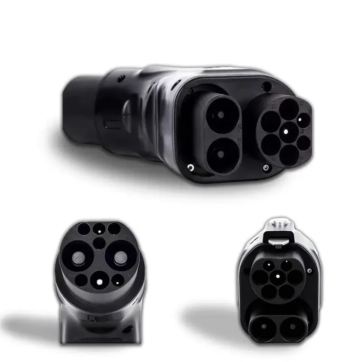 CCS2 to GBt Adapter欧标充电桩国标车充电转接头欧转国直流转接