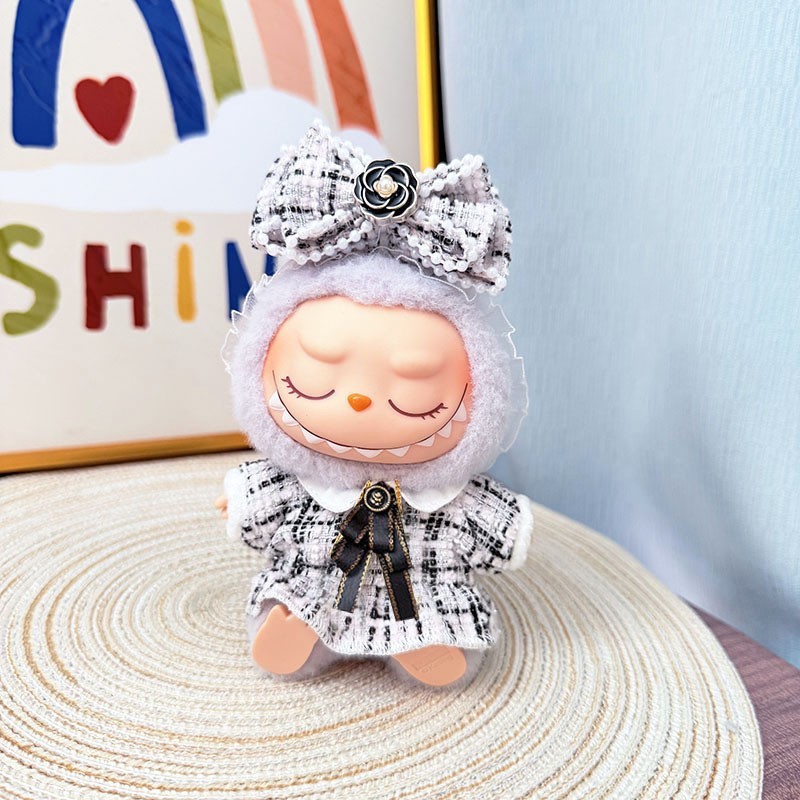 仅衣服] 一/二代La布布衣服挂件拉布布坐坐派对娃衣挂件草莓熊萌|undefined