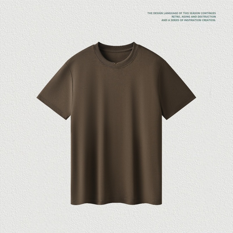 新商品 60番手ピマ綿混 無地 ラウンドネック Tシャツ 半袖 男女同型 SUPIMA コットン ホワイト Tシャツ 半袖|undefined