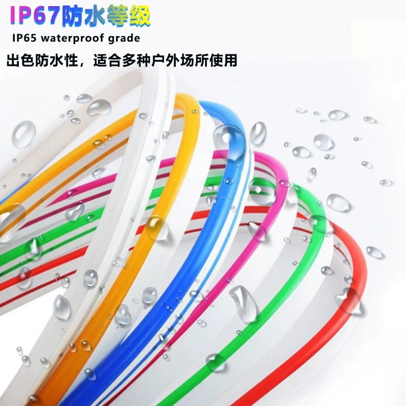 Tira de luz LED de neón 6*12 2835 de un solo color 12V de bajo voltaje, tira de luz de silicona modificada para modelado decorativo, flexible y moldeable