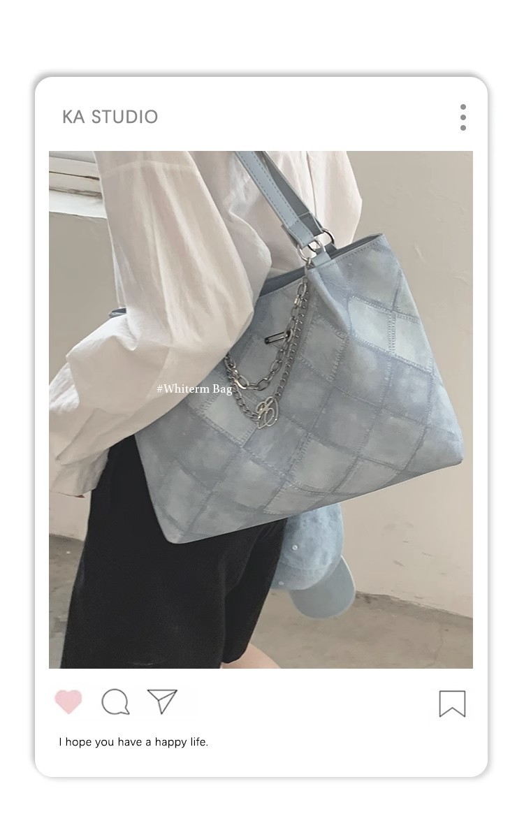 Diamond-shaped commuter bag for women 2023, a trendy and retro diamond-shaped tote bag, a large-capacity single-shoulder bag for students' classes full figure