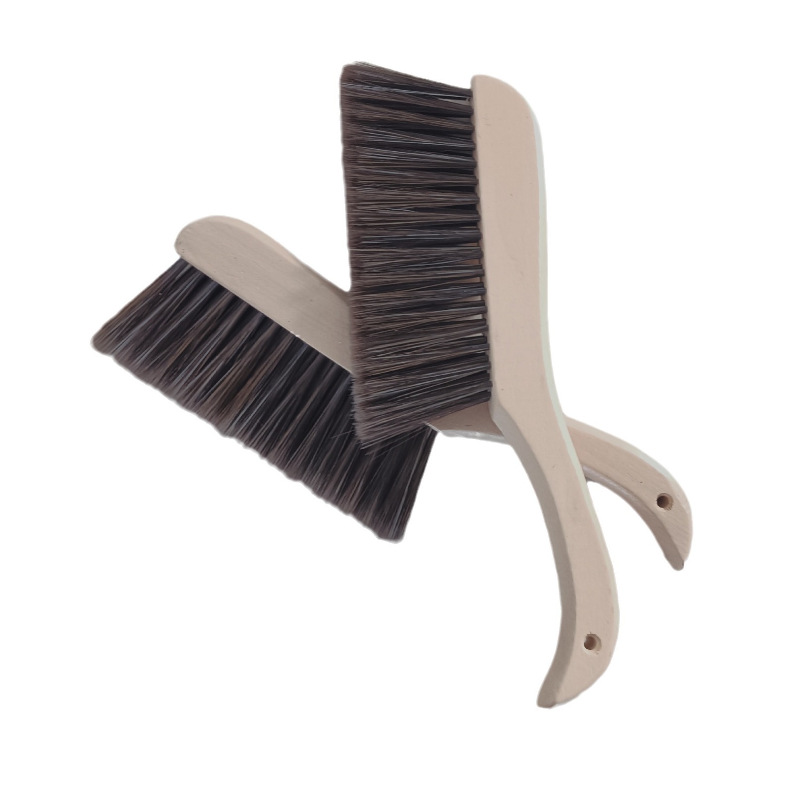 Alfombra de lana suave capa de limpieza de polvo plumero hogar cama de mango largo barriendo cepillo de madera al por mayor