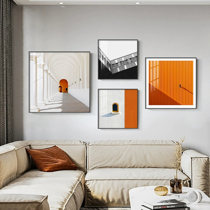 Хендай Simple Living Room декорация картина персональность комбинация диван задний фон настенная картина творческий Nordic ресторан фреска