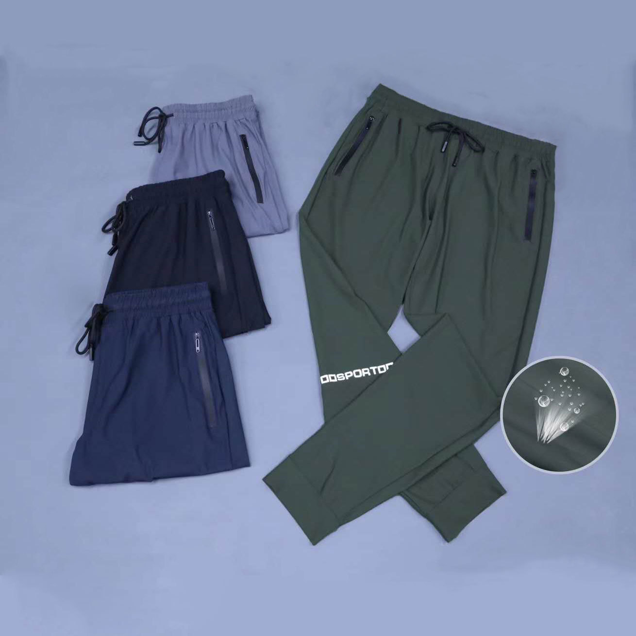 Schnelltrocknende Trainingshose für Herren – Leichte, schmal geschnittene Jogginghose für den Sommer, ideal zum Laufen, fürs Fitnessstudio und für Outdoor-Sportarten_voghion.com