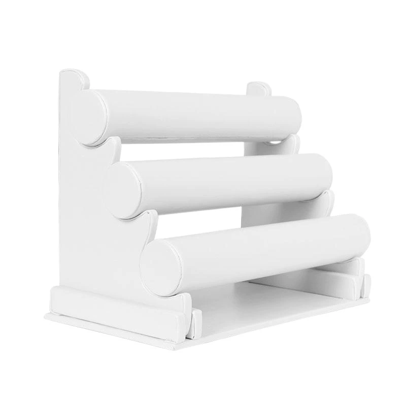 Пуховая ткань трехслойный Браслет Стенд Браслет подставка для часов голова Веревка кольцо для волос Ювелирный стенд для браслета