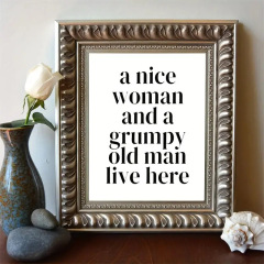 Interesting wall decoration - suitable for home, office office Quotation - 8*10 inches frameless