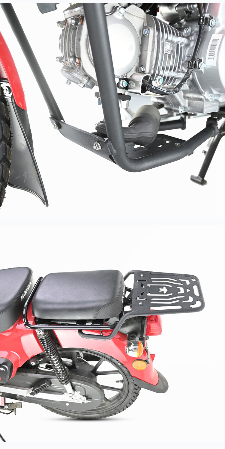Muscle car Wolf suitable for Honda baby beast CC110 bumper vegetable basket middle shelf tail frame lampshade modification parts carbon steel