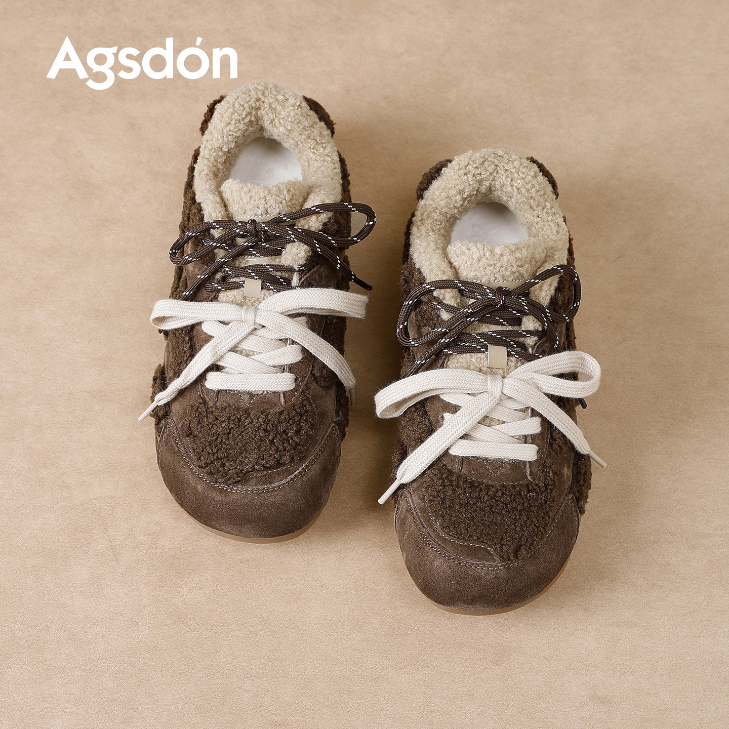 Zapatos de invierno de algodón 2025 nuevos zapatos de invierno Bocken Agan zapatos de nieve casuales