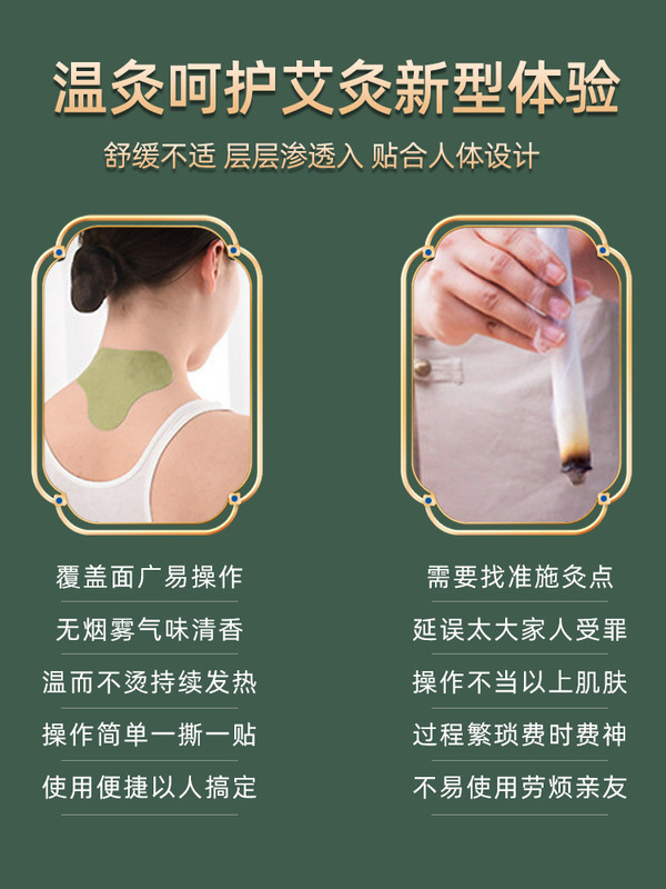 Qingyutang よもぎ肩、首、腰椎、膝パッチ 12 パッチ自己発熱古い黒ペースト温灸パッチメーカー卸売灸パッチ|undefined