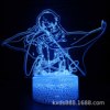 Creative touch LED table lamp, night light, creative gift, remote control, 3D