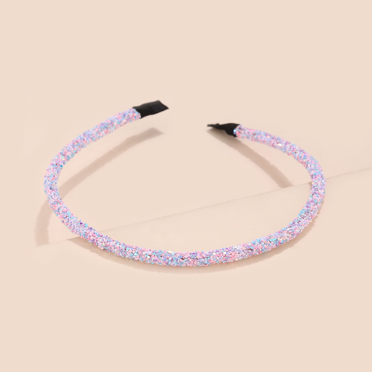 Nuevo estilo europeo y americano de Navidad transfronterizas joyas de cabello de pañuelo de cabeza de mujer cebolla dorada brillante polvo de cabello fija fuente de tarjeta de cabello fina