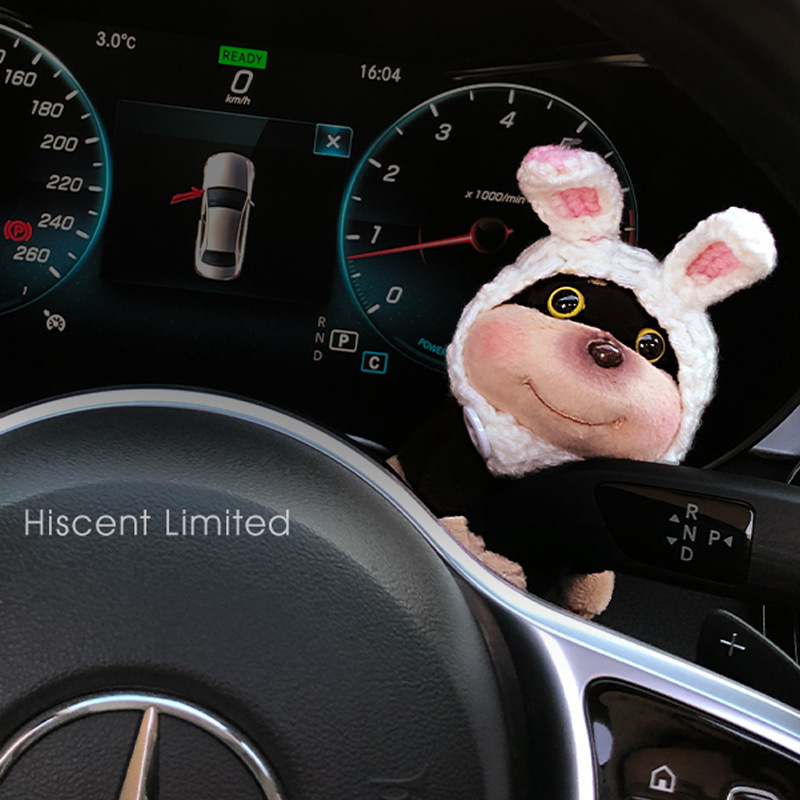 2025 nuevo estilo abeja cachorro coche tapón decoración coche luz de giro limpiaparabrisas muñeco de peluche adornos de muñeca