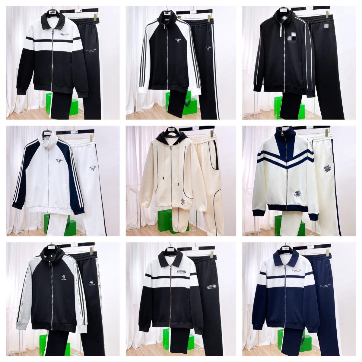 Authentic Version 26 New Cross-Border Fashion Casual Sports Suit Large Size Autumn and Winter Sweatshirt Jacket and Pants Export Trend