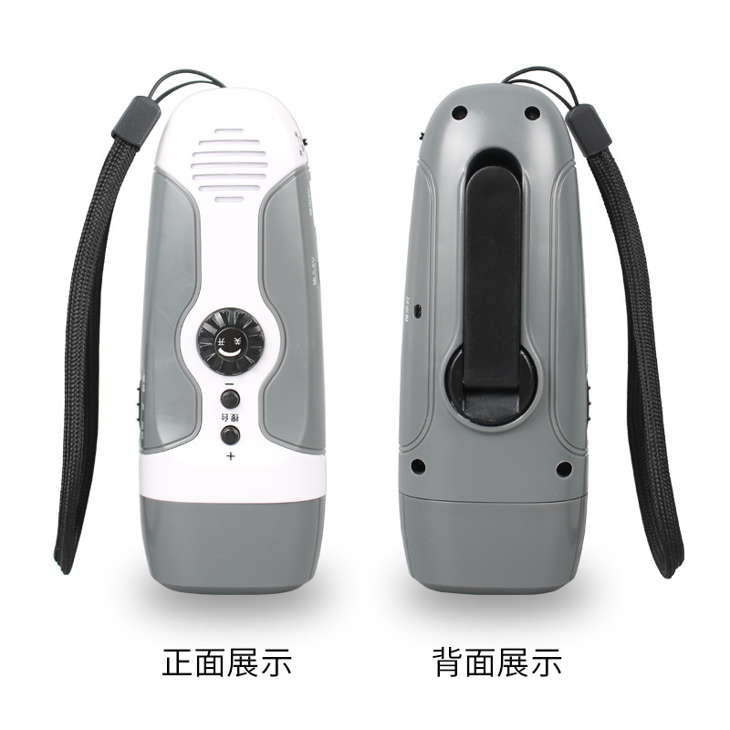 Linterna de generación de energía de mano transfronteriza con radio FM alarma de emergencia de Socorro en Casos de Desastre multifuncional equipo de iluminación al aire libre