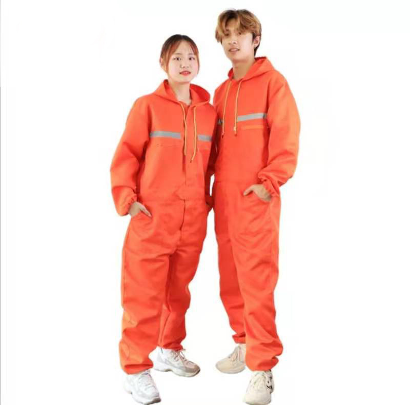 Fuente algodón puro hilo de poliéster algodón poliéster reparación de automóviles resistente a la suciedad y al desgaste ropa protectora de soldadura eléctrica ropa de trabajo a prueba de polvo traje de una pieza