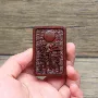 真言雷击手把件挂件枣木