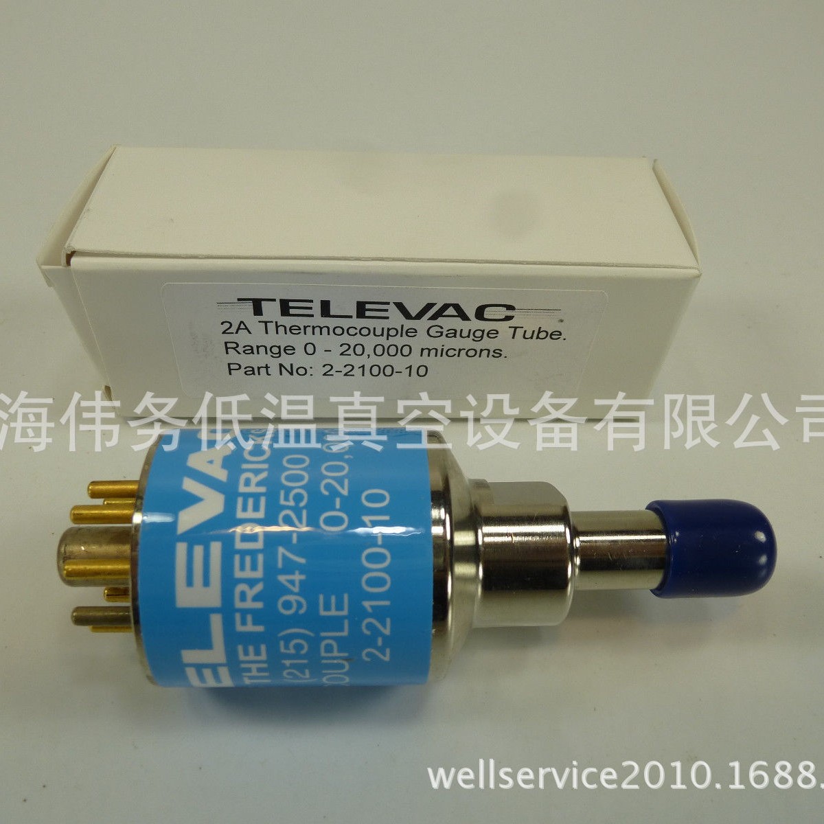 TELEVAC 2A THERMOCOUPLE GAUGE TUBE #2-2100-10 热偶规